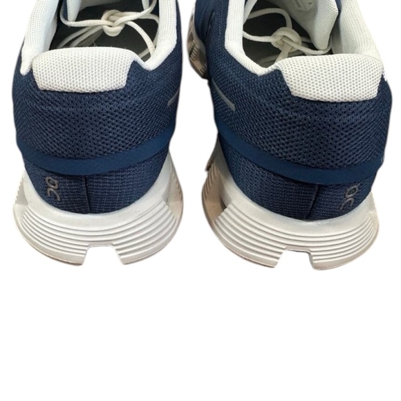 On Running Cloud 5 running shoes denim blue and white Women’s size 9 - Picture 4 of 8
